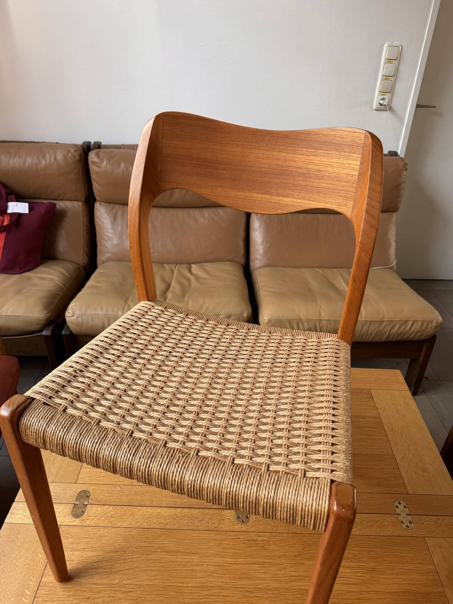 Set of 10 chairs 71 in teak by Niels O. Møller, JL Moller, Mid Century
