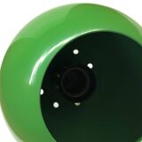 Eyeball Space Age green wall lamp in enameled sheet metal