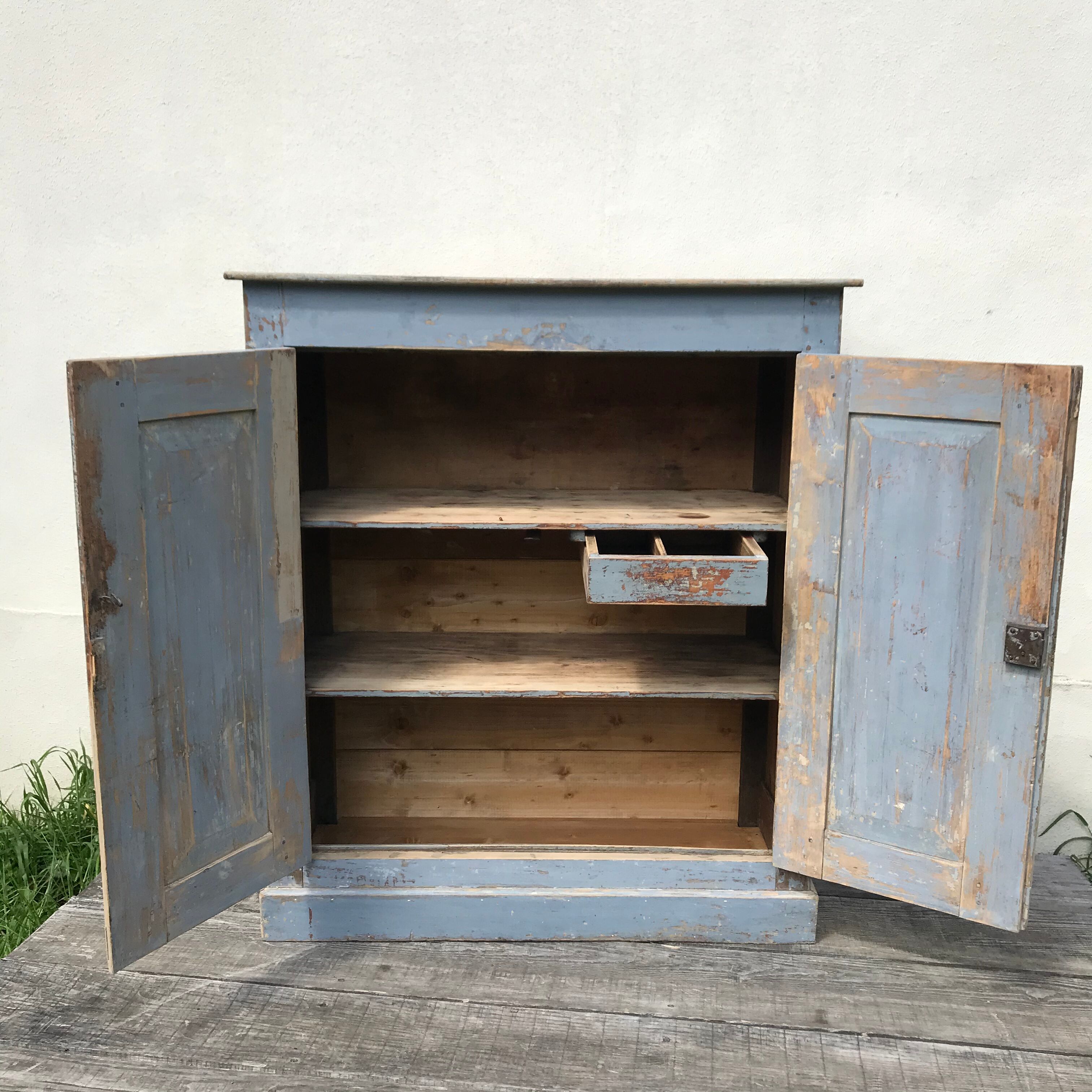 Old Office Buffet Blue Grey .