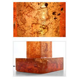 Luminous column in fractal resin signed Henri Fernandez