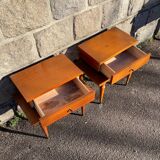 Two vintage Scandinavian style bedside tables