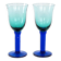 Pair of colourful glasses, Danish design, 1970s, manufactured in Denmark