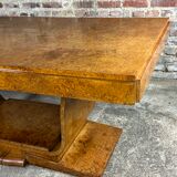 Table or desk with extensions on foot lyre Art Deco period