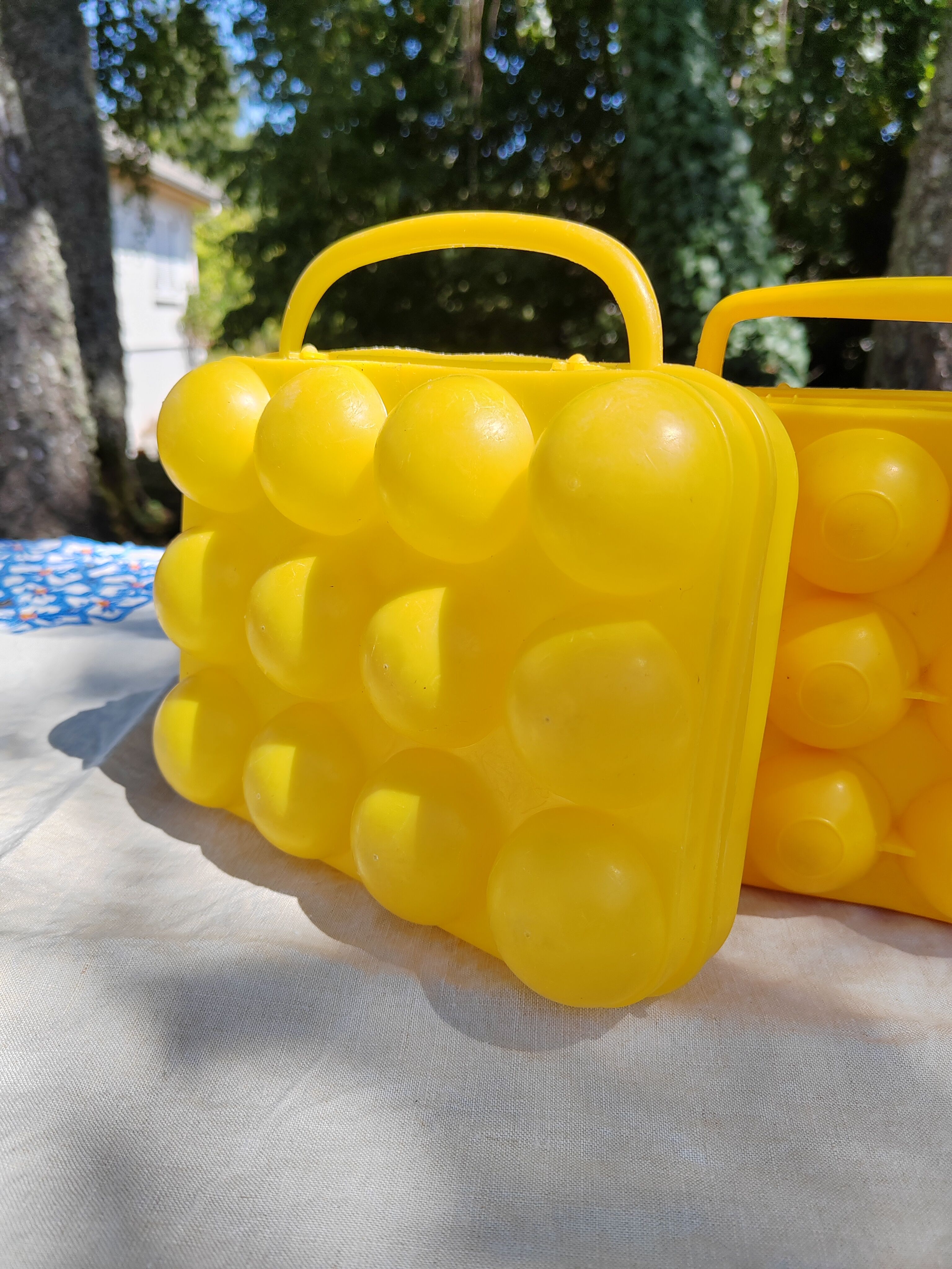 Set of 2 egg cartons 70s 80s