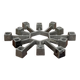 Brutalist Danish candlestick in cast iron from the mid-century by Jens H. Quistgaard for Paro, 1960s.