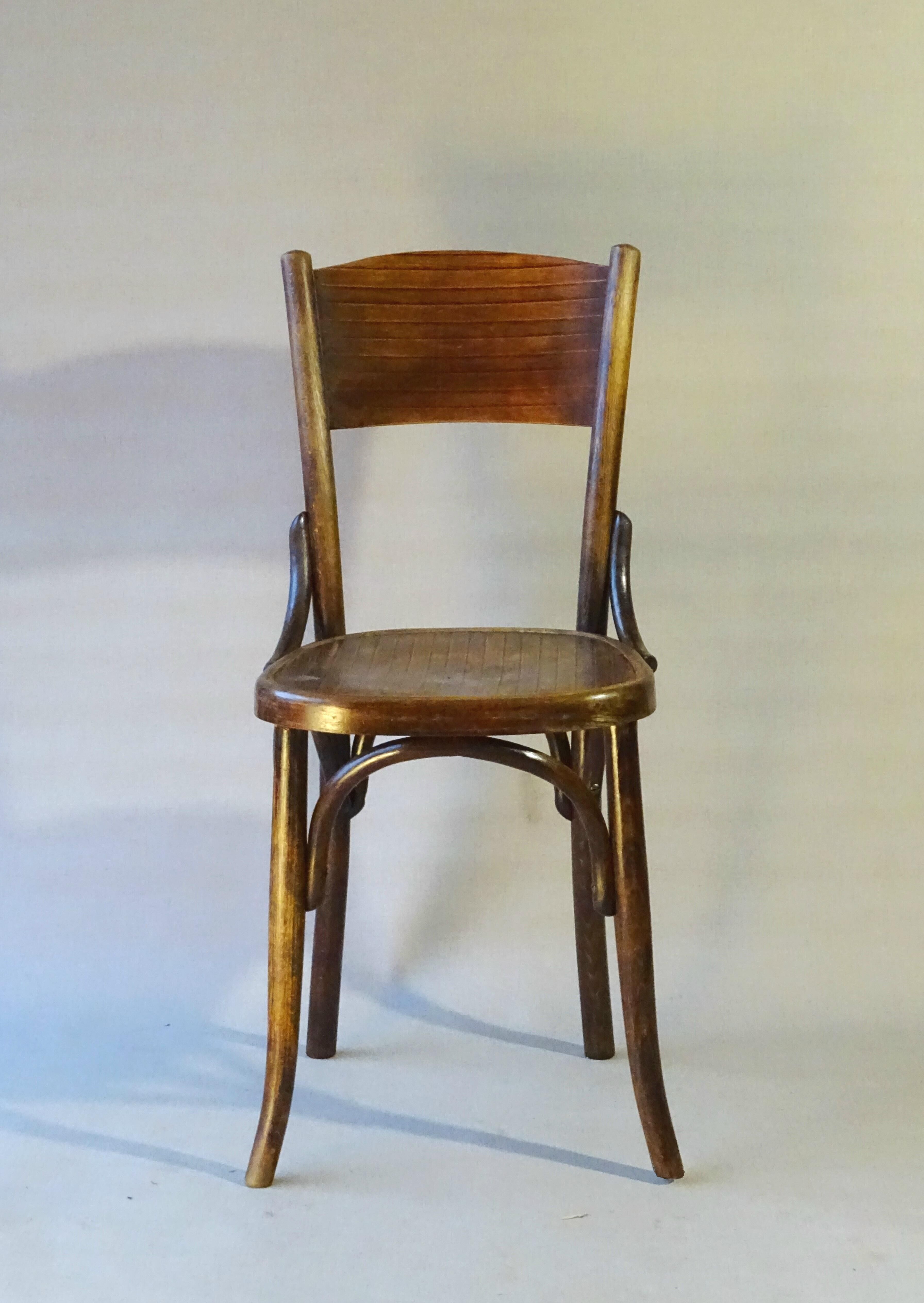 Bistrot Fischel chair seat wood 1930