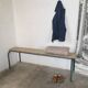 Banc d'écolier vintage 1960