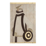 Art Deco style painted canvas. Contemporary work.