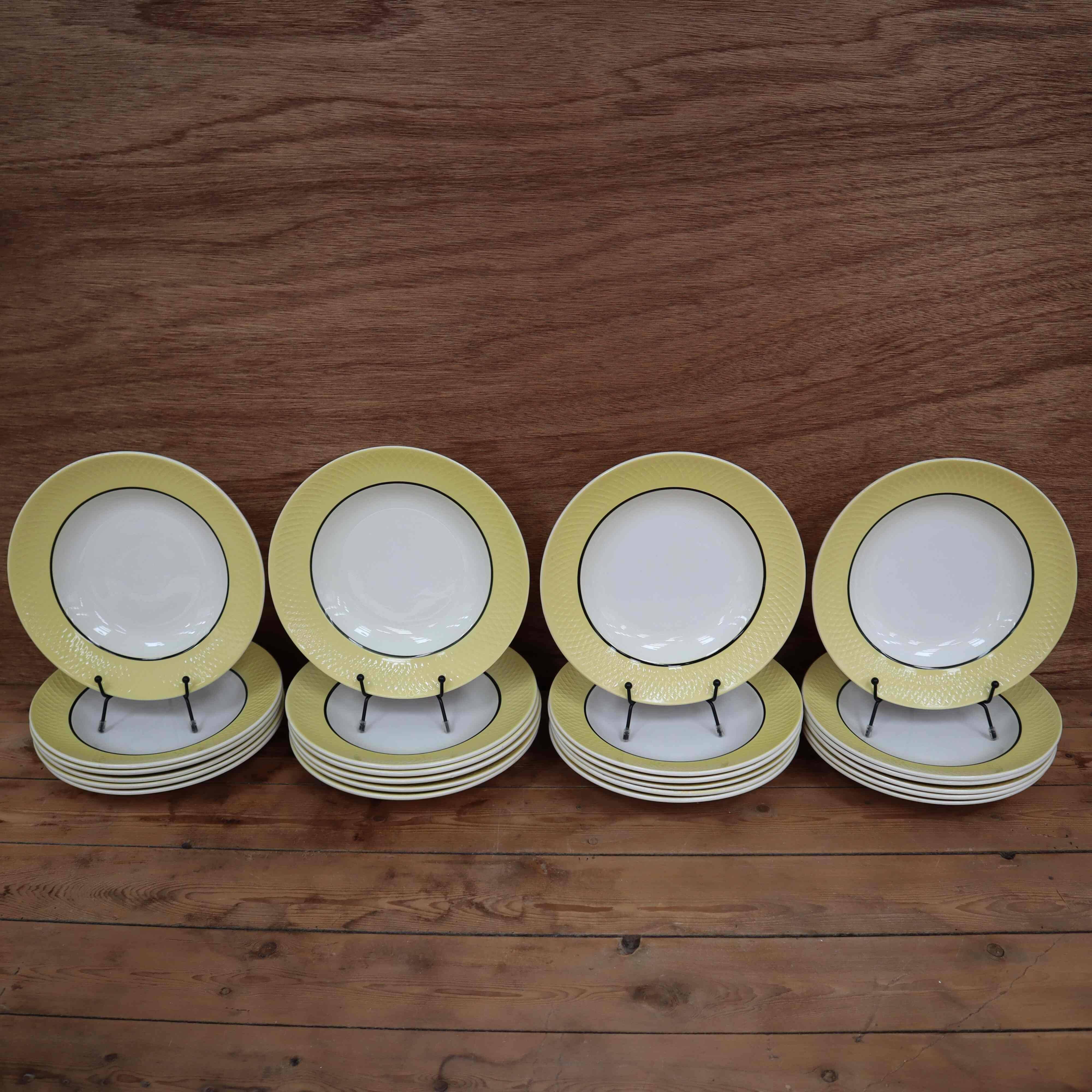 Set of 6 “Orchies Moulin des Loups” soup plates