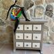 Castilian style wooden chest of drawers