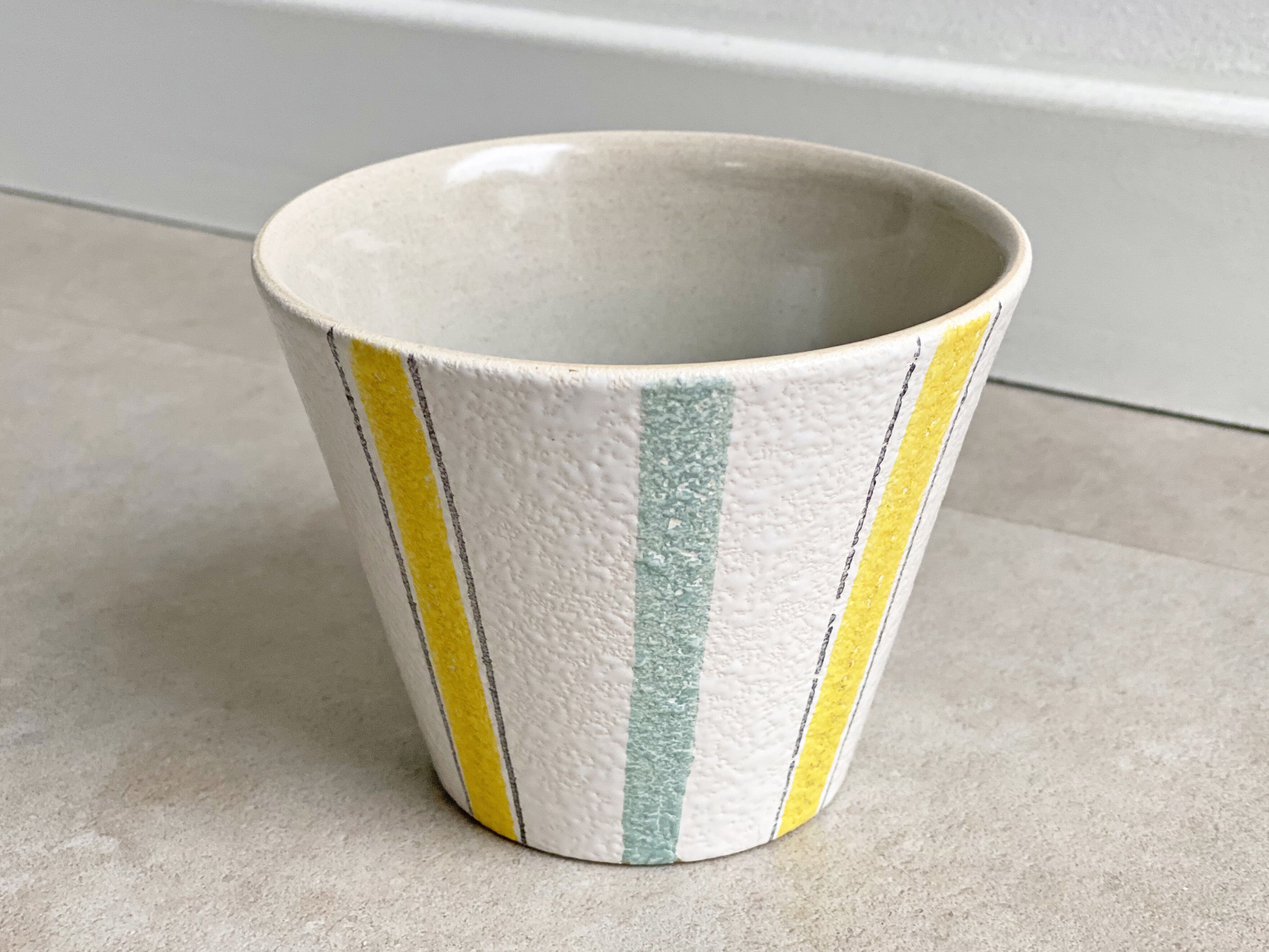 Mid century ceramic planter by Adco, vintage, 1950s flower pot