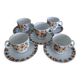 5 Epiag fine bohemian porcelain cups