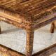 Table basse en bambou vintage