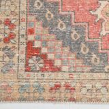 4x8 Red Geometric Turkish Rug 127x247Cm SK 22752