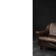 Vintage Mid-Century Scandinavian Danish Modern Brown Leather 3-Seater Sofa, 1970s