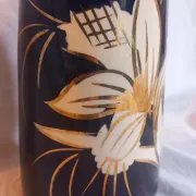 Vase vintage en céramique West Germany - Scheurich 638-20  bleu cobalt