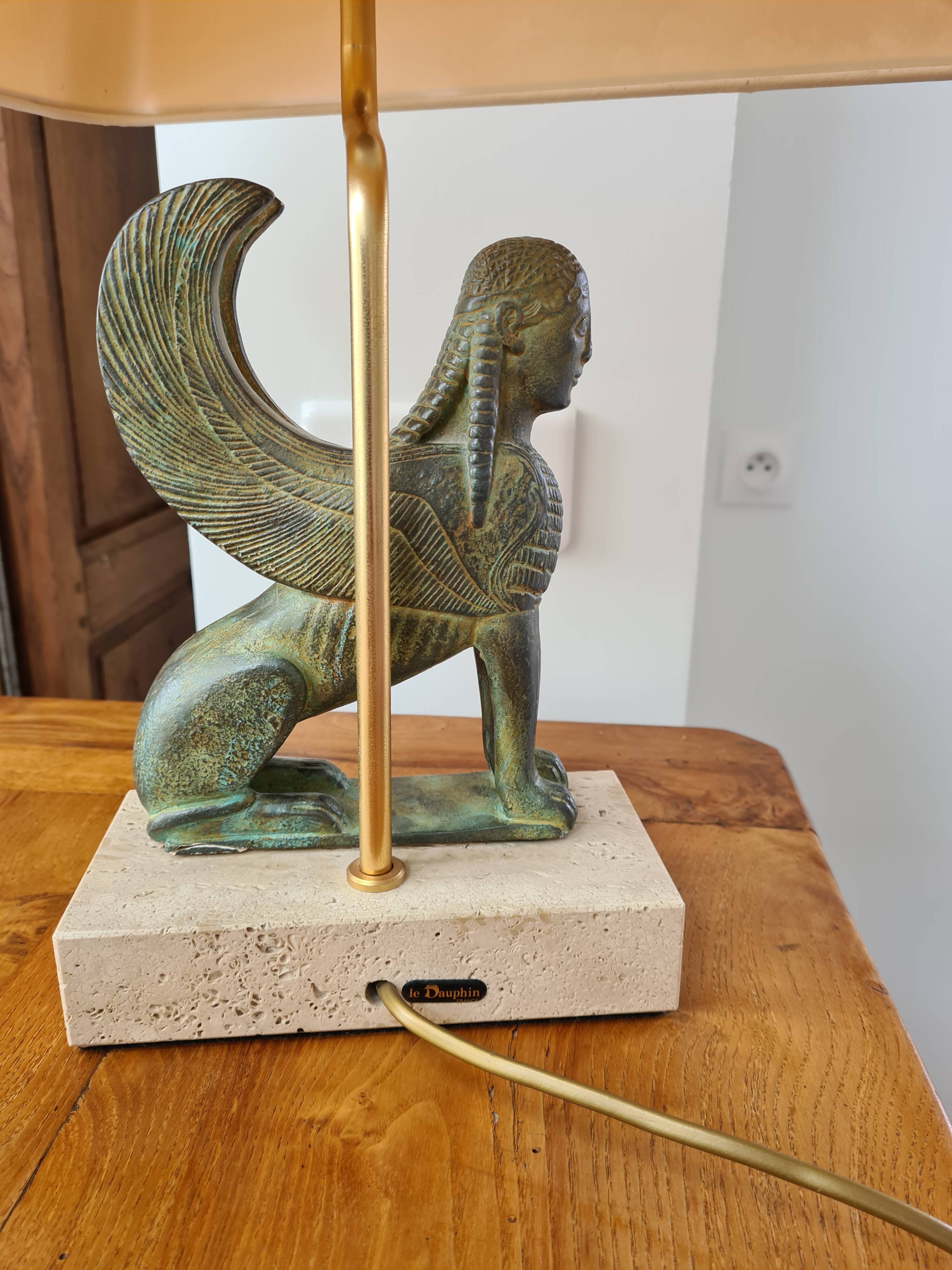 Sphynx lamp Le Dauphin