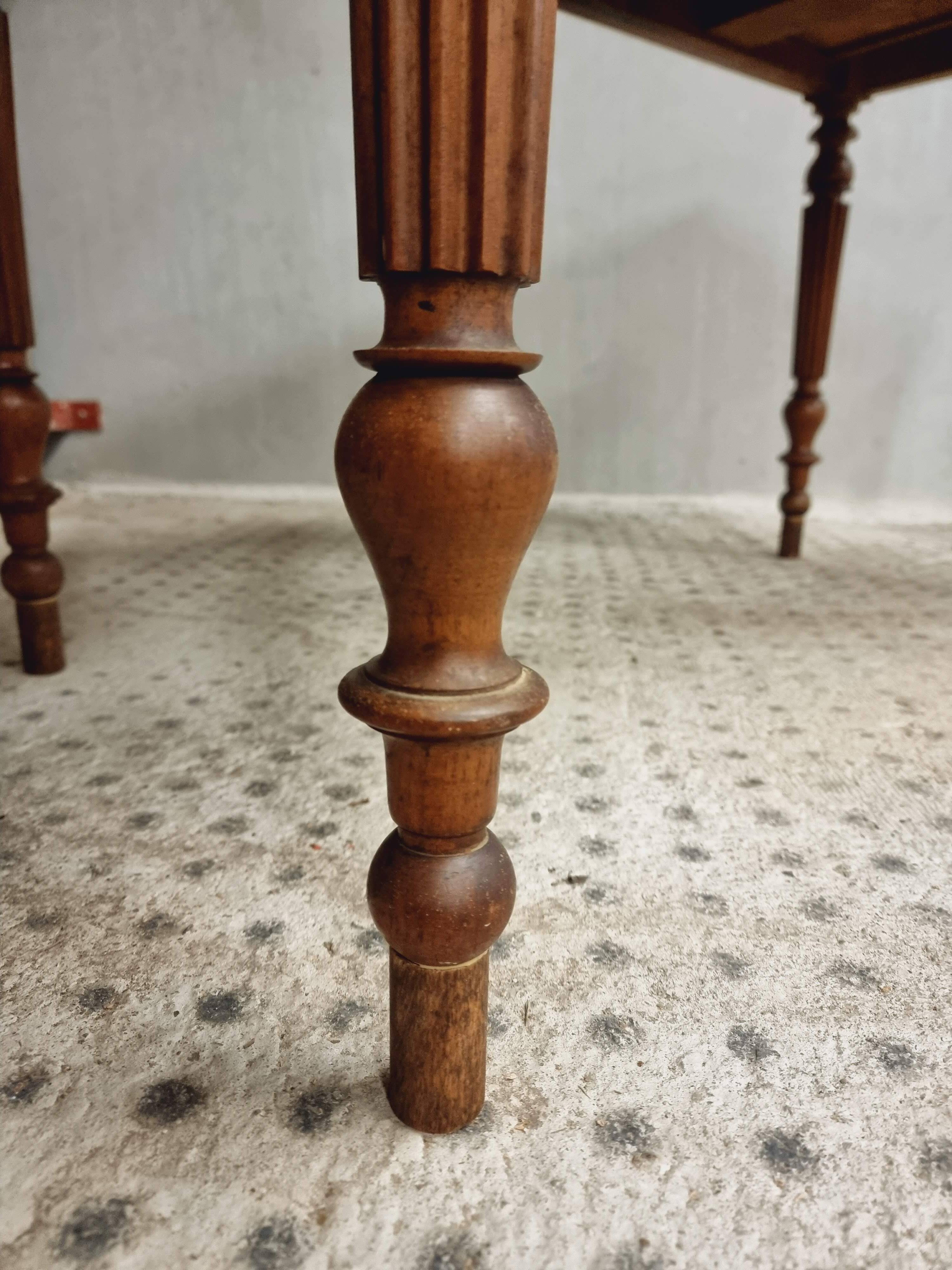 Antique table desk table dining table walnut 72x120 cm