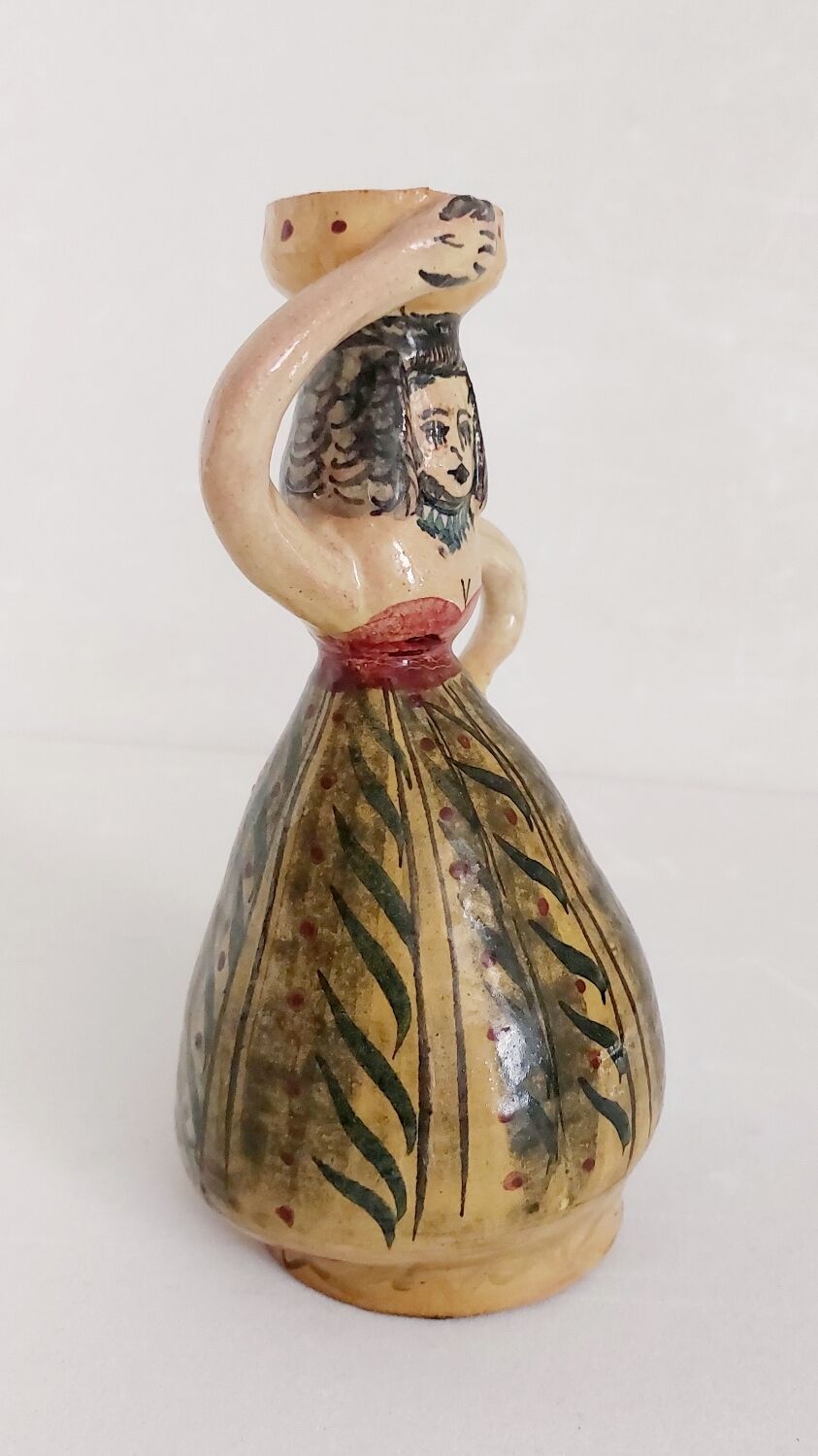 Old terracotta candle holder Germany