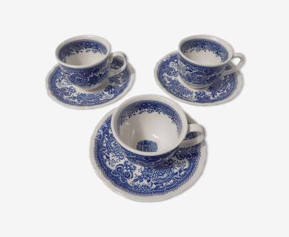 3 tasses et soucoupes Villeroy & Boch Germany Burgenland