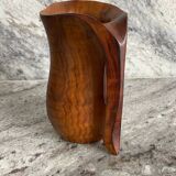 Single-walled pitcher in olive wood