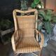 Rattan and bamboo armchair 1960/70