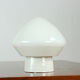 White opaline glass and porcelain light, Czechoslovakia 1960s