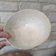 Old opaque porcelain bowl from Gien with a floral decoration.