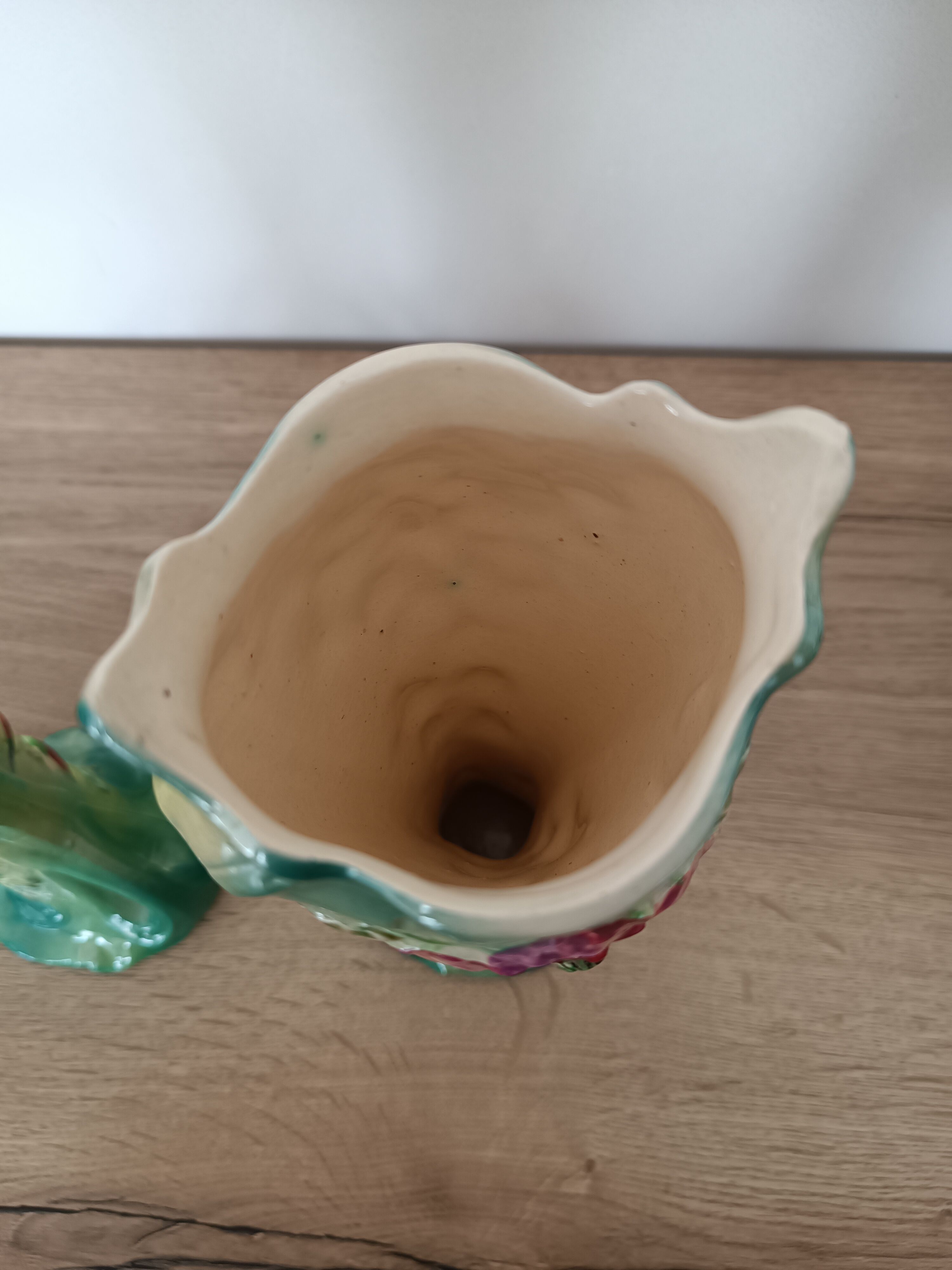 Pair of art nouveau slip vase