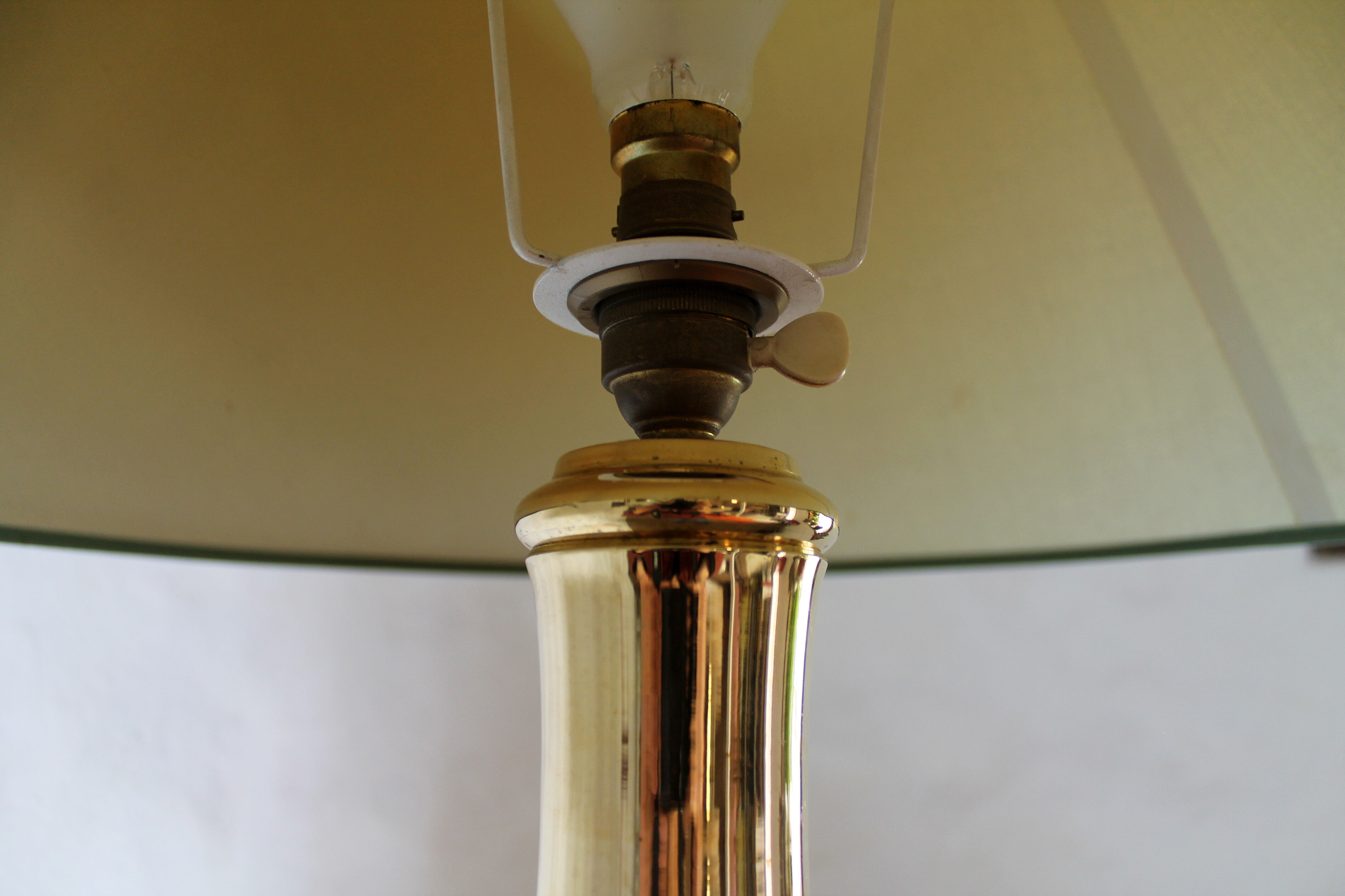 Brass lamppost