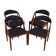 Ensemble de quatre chaises en teck, design danois, années 1970, designer : Kai Kristiansen