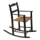 Fauteuil à bascule du début du 20e siècle avec siège en gazon, Danemark