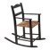 Fauteuil à bascule du début du 20e siècle avec siège en gazon, Danemark