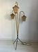 Lampadaire vintage tripode en métal et corde