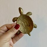 Vide poche vintage tortue en laiton