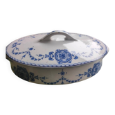 Old soup tureen / terrine Villeroy & Boch in white and blue earthenware 💙