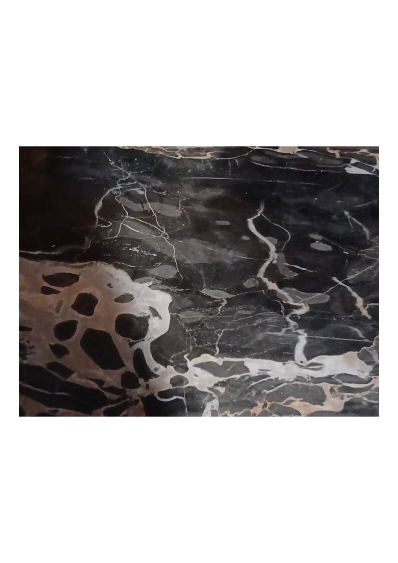 Art Deco bedside table with black marble