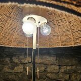 Vintage rope reading floor lamp 1970