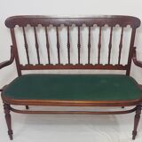 Curved wooden bench 1900