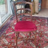 Rare chaise de chambre Napoléon III (1870/80), de style anglais