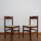 Pair of mulched bistro chairs