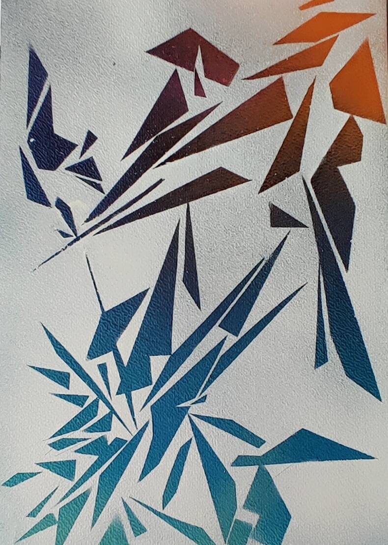 Peinture géométrique minimaliste