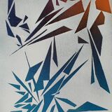Minimalist geometric painting