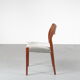 4 chaises de salle à manger "Modèle 71" des années 1950 par Moller, Danemark