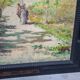 Conti: the walk / Animated landscape of elegant – Oil on canvas signed