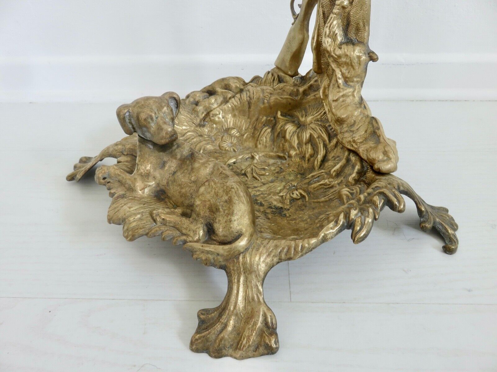 Umbrella door, bronze art deco cane holder