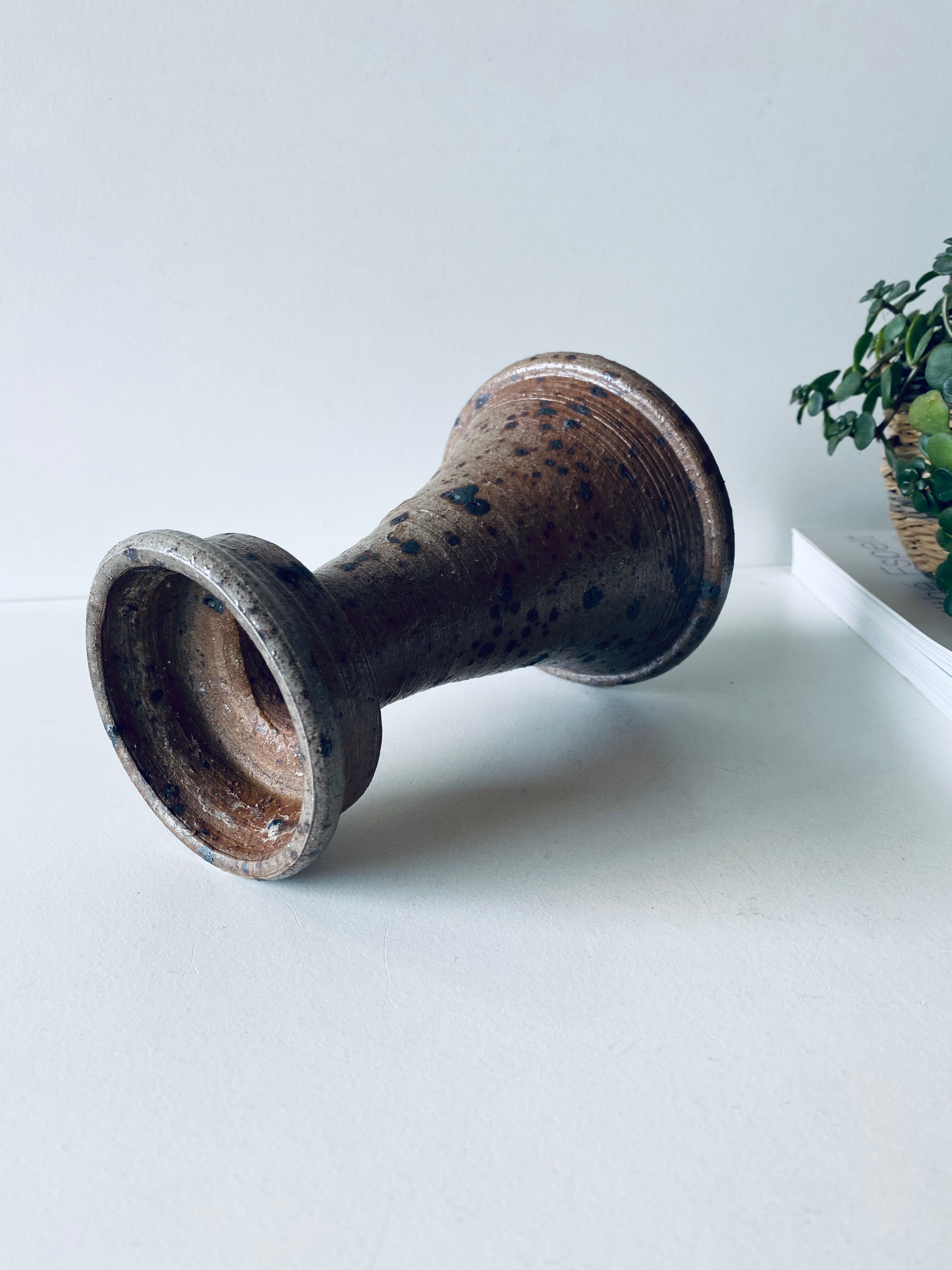 Pyrity sandstone candlestick