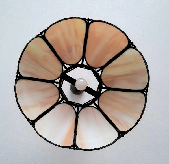 Tiffany suspension art deco glass paste