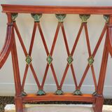 Pair of art nouveau mahogany armchairs
