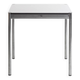Table carré en acier chromé - USM Haller